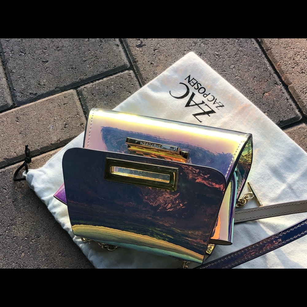 Zac Posen Iridescent Eartha Mini Chain Crossbody